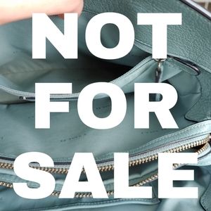 Coach Mercer satchel in cornflower blue leather